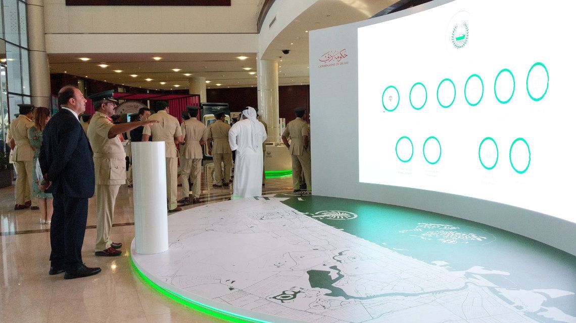 gesture application at the dubai police HQ