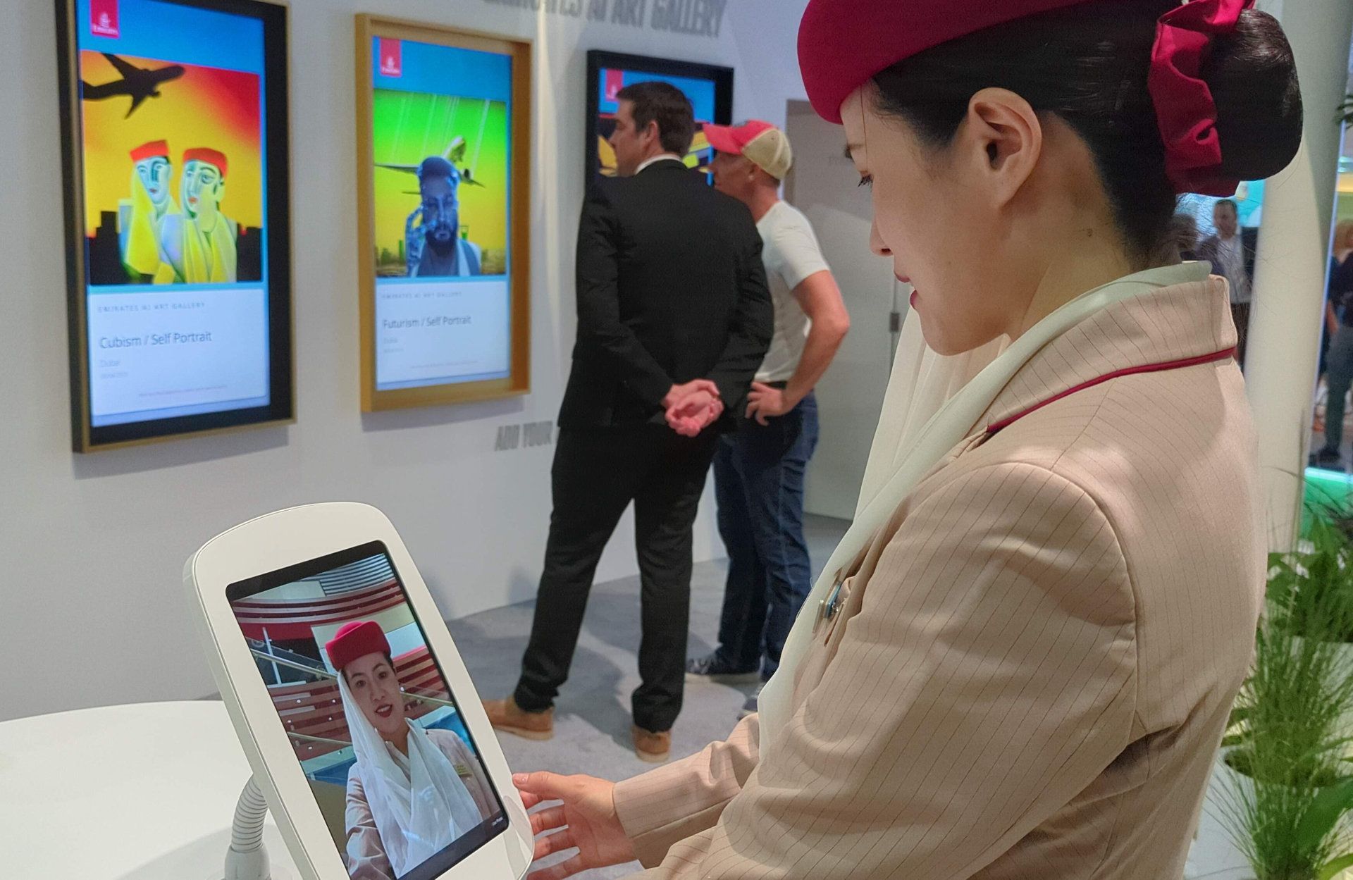 Emirates AI Artwork Creator & Gallery at the ATM 3