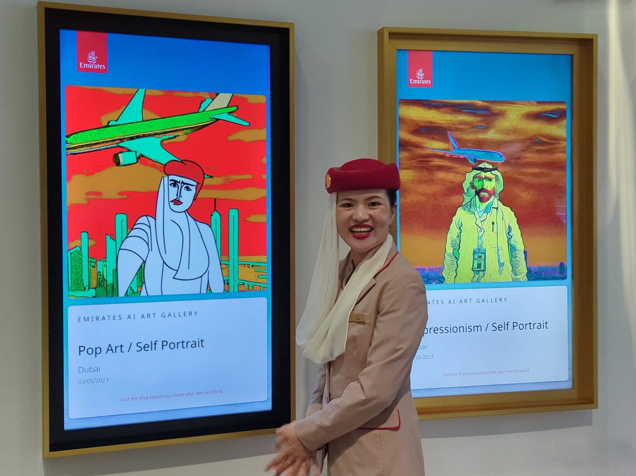 Emirates AI Artwork Creator & Gallery at the ATM 4