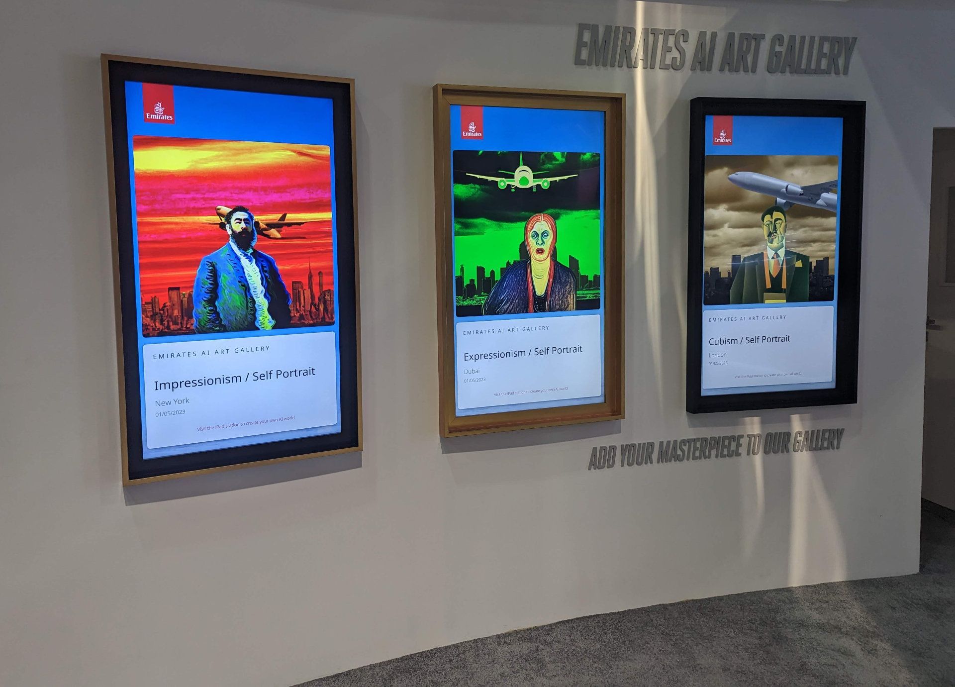 Emirates AI Artwork Creator & Gallery at the ATM 5