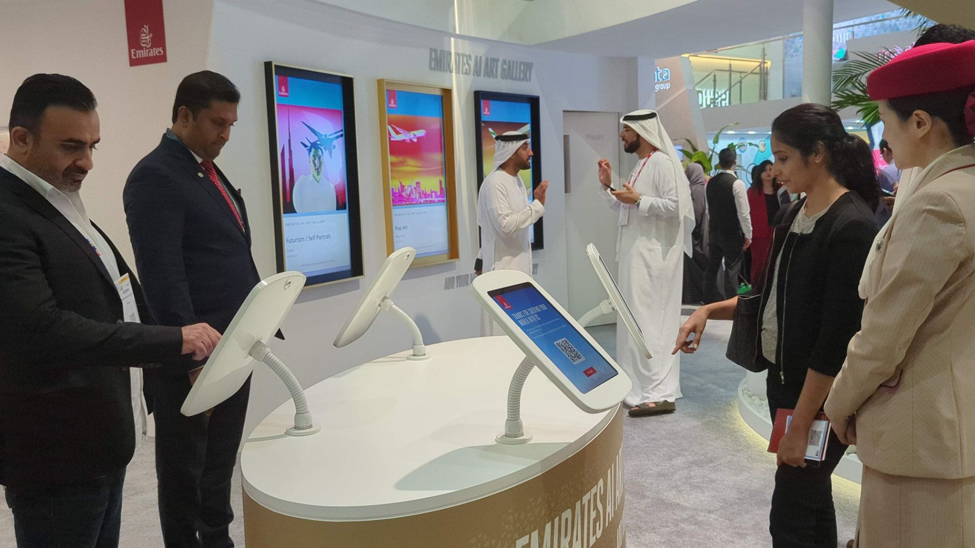 Emirates AI Artwork Creator & Gallery at the ATM 6
