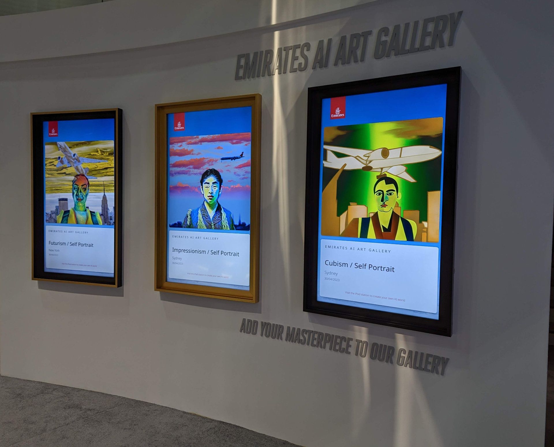 Emirates AI Artwork Creator & Gallery at the ATM 7
