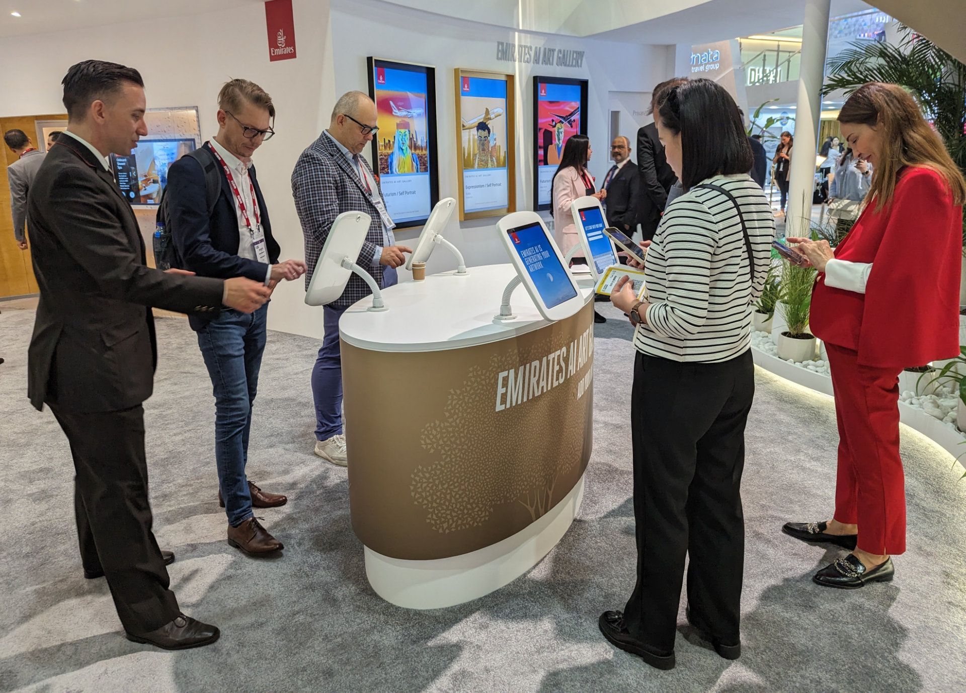 Emirates AI Artwork Creator & Gallery at the ATM 8