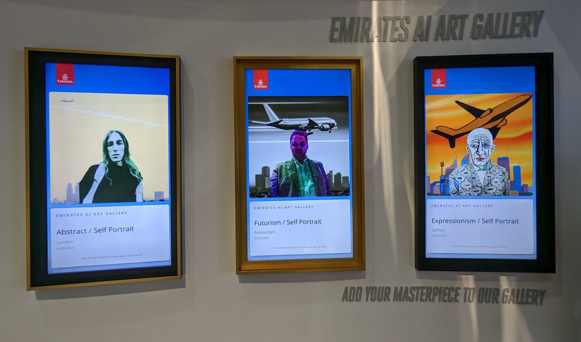 Emirates AI Artwork Creator & Gallery at the ATM 9