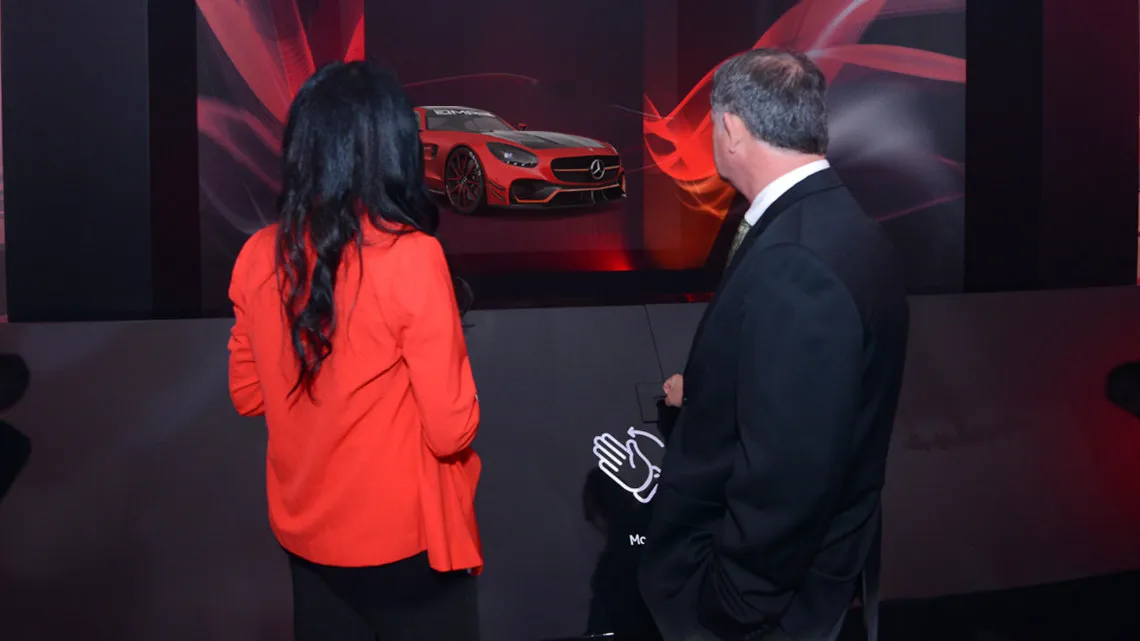 Dubai International Motor Show - Interactive Gesture App (Leap Motion)