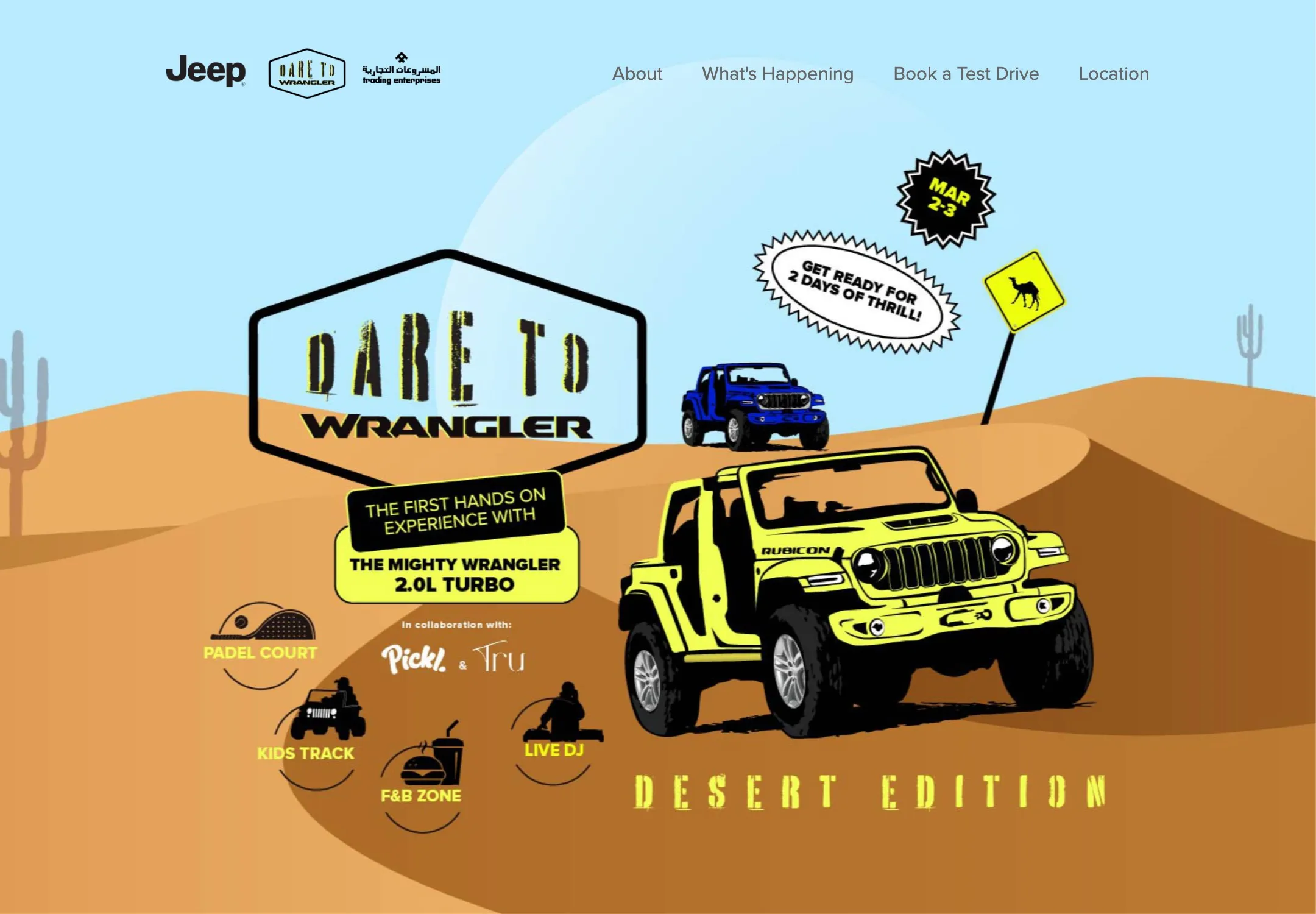 Dare to Wrangler Test Drive Microsite - Image 1