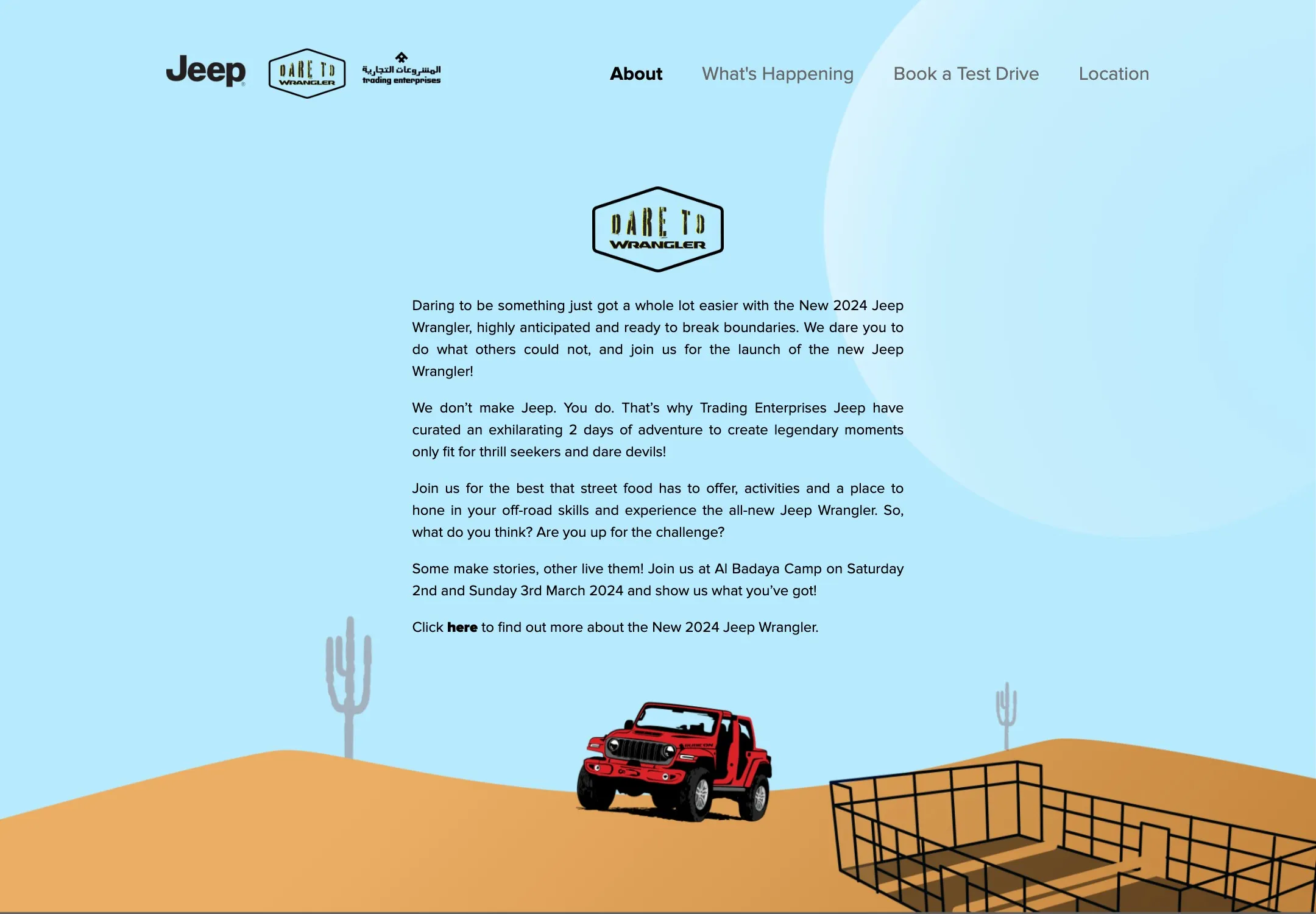 Dare to Wrangler Test Drive Microsite - Image 3