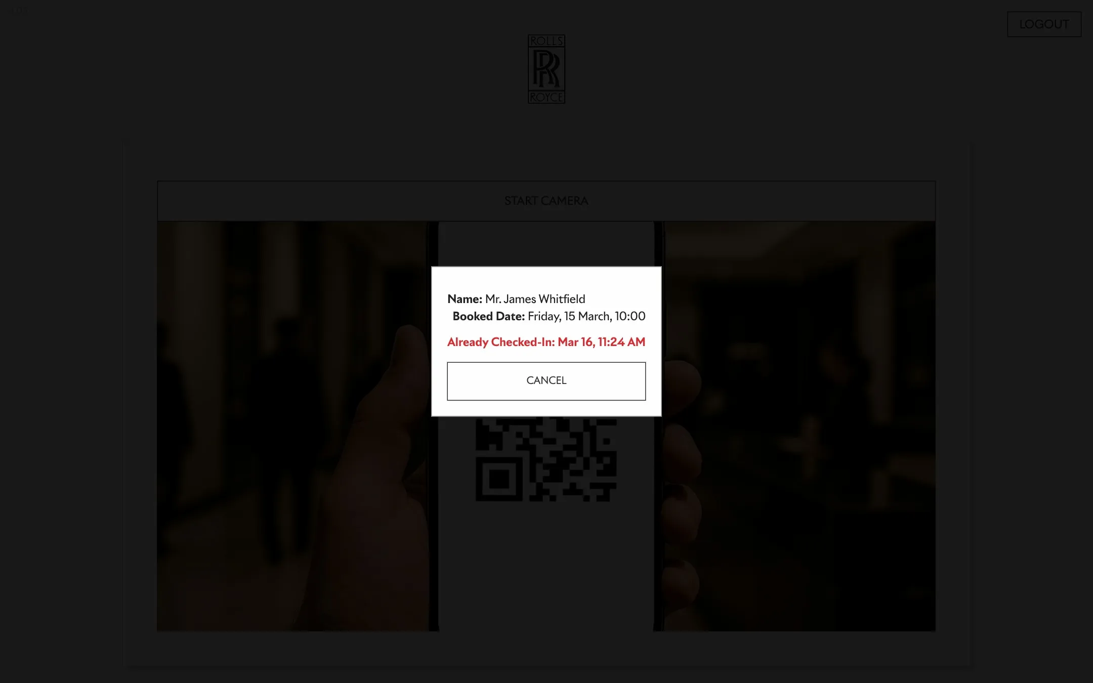 Rolls-Royce Test Drive Booking and Check-In System - Image 2