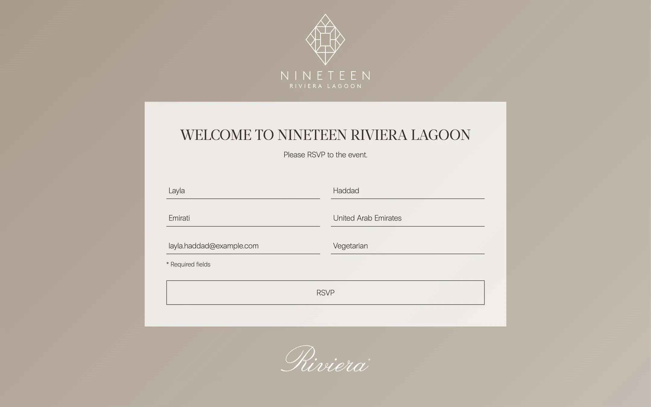 Nineteen Riviera RSVP and Guest Management - Image 2