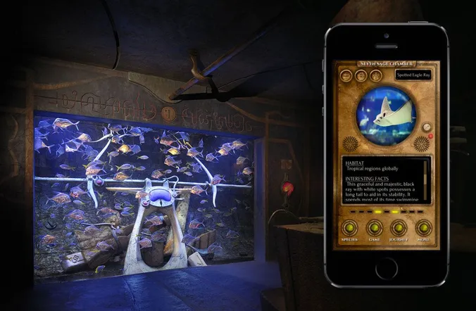 The Lost Chambers Aquarium – Interactive Museum Guide project cover image