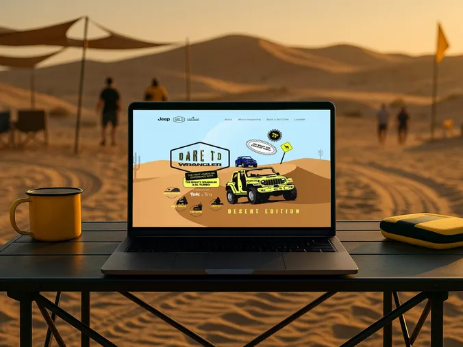 Dare to Wrangler Test Drive Microsite