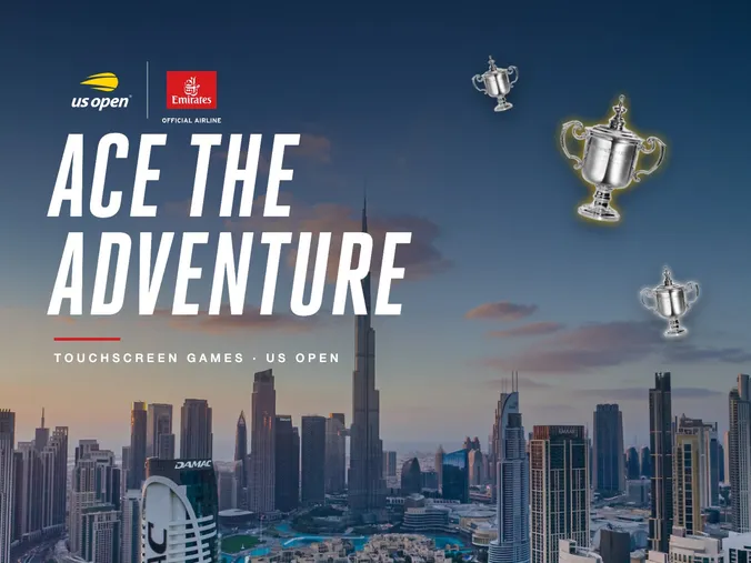 Ace the Adventure: touchscreen games for Emirates at the US Open