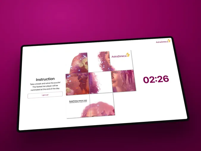 AstraZeneca – Touchscreen Puzzle Game