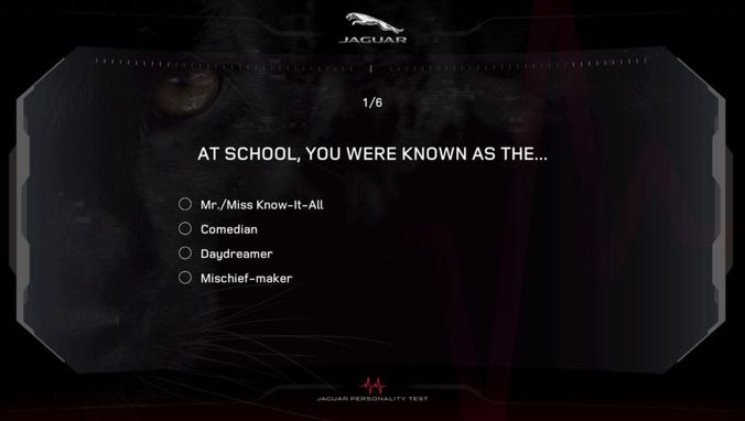 Jaguar & Land Rover Roadshow – Interactive Personality Test - Image 2