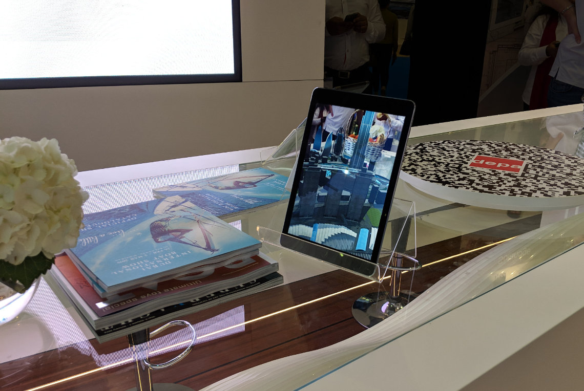 dubai boat show augmented reality mobile application