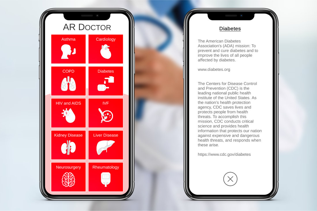 Augmented Reality Doctor application